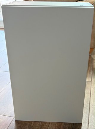 Armario baño Ikea blanco con 2 baldas cristal