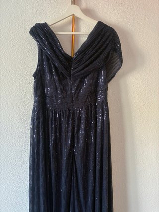 Vestido azul lentejuelas