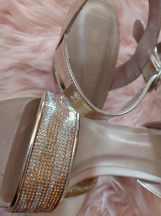 Sandalias El Dantés Fiesta Oro y Plata