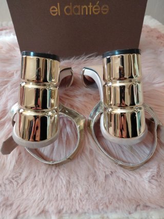 Sandalias El Dantés Fiesta Oro y Plata