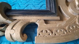 Coppia Cornici Legno Artigianali Con Quadri