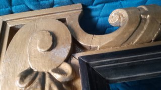 Coppia Cornici Legno Artigianali Con Quadri