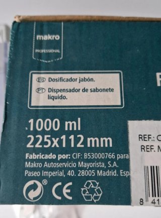 Dosificador jabón 1L