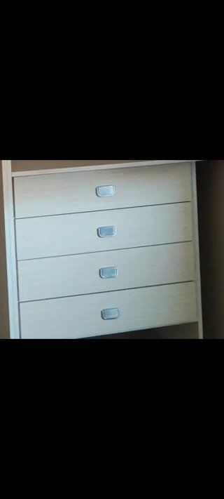Cajonera de madera para armario empotrado