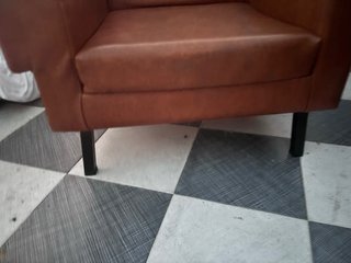 Butaca de piel vintage