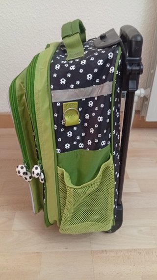 Maleta infantil con ruedas estampado fútbol