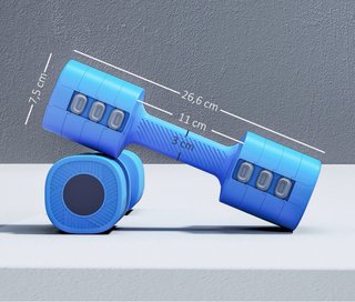 Juego de Mancuernas Ajustables Azul