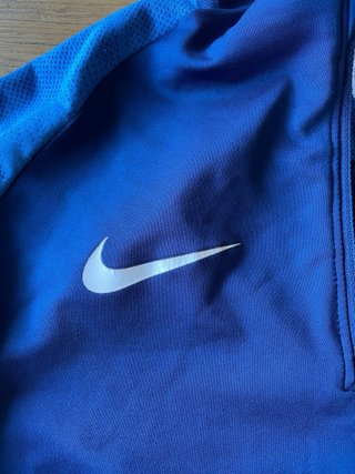 Camisetas Nike Zip (Azul y Negro)