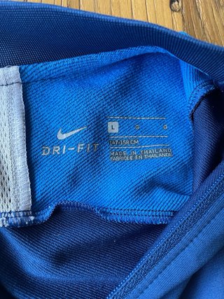 Camisetas Nike Zip (Azul y Negro)