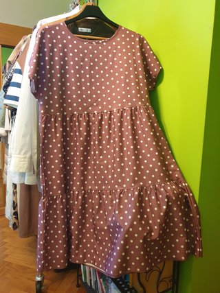 Vestido lunares curvis nuevo talla única