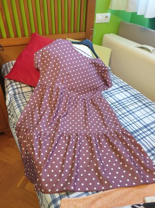 Vestido lunares curvis nuevo talla única