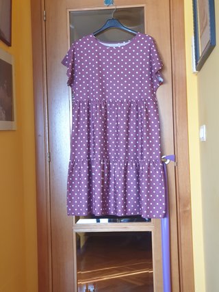 Vestido lunares curvis nuevo talla única