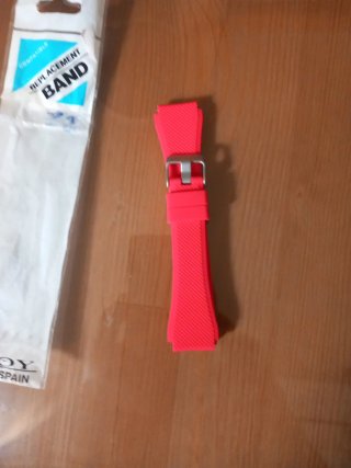 Correa de reloj roja 20mm