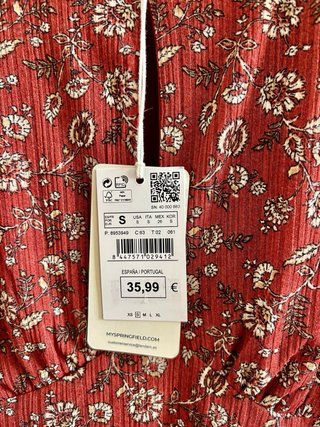 Vestido Springfield nuevo talla S