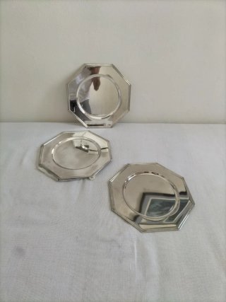 Vajilla antigua plata plateado vintage bajoplato