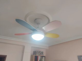 Ventilador de techo multicolor