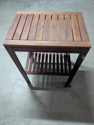 Carrito auxiliar madera Ikea