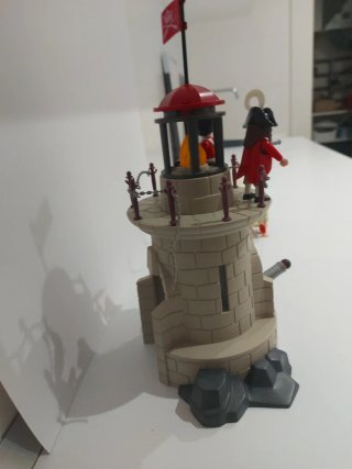 Faro y Barca Pirata Playmobil