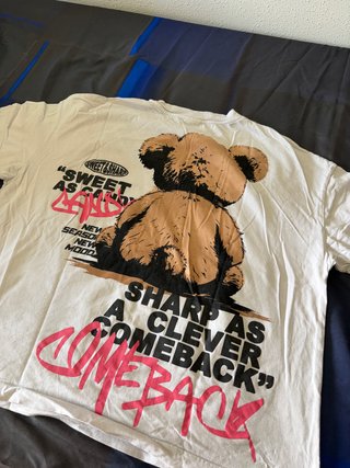 Camiseta oversize osito streetwear