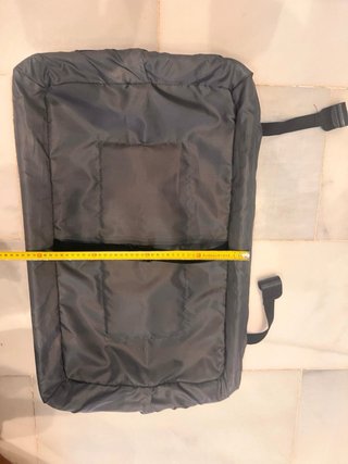 Cuna de viaje plegable gris