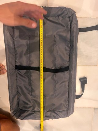 Cuna de viaje plegable gris