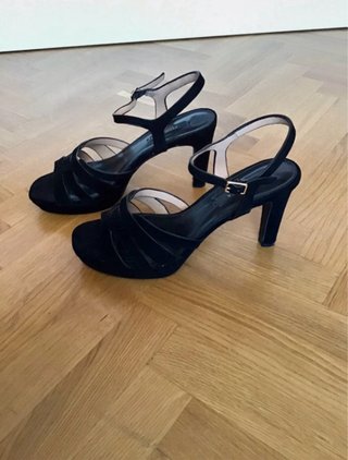Sandalias Zendra Negras Tacon