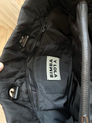 Bolso Bimba y Lola Negro Grande Acolchado