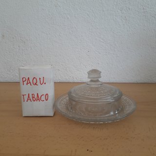 AZUCARERO SALSERO MODERNISTA CRISTAL PRENSADO