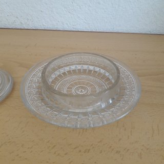 AZUCARERO SALSERO MODERNISTA CRISTAL PRENSADO