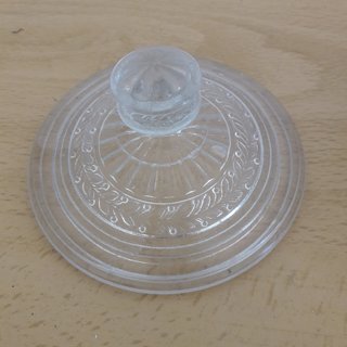 AZUCARERO SALSERO MODERNISTA CRISTAL PRENSADO