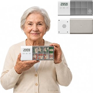 Pastillero Electrónico con 5 Alarmas
