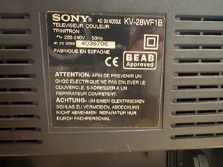 Televisión Sony Tubo 28 Negra