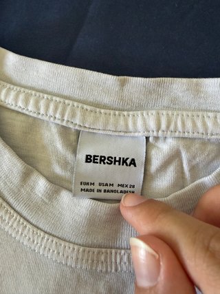 Camiseta Oso Bershka
