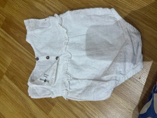 Pelele blanco 9 meses