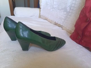 Zapatos verdes piel Georges Rech talla 35