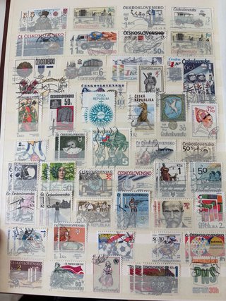 Colección sellos antiguos usados