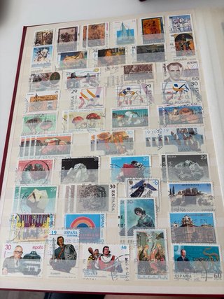 Colección sellos antiguos usados