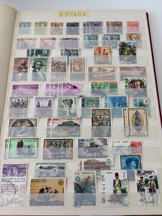 Colección sellos antiguos usados