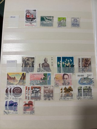 Colección sellos antiguos usados
