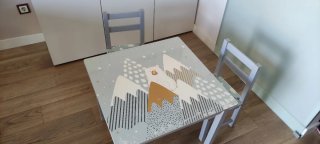 Mesa y Sillas Niños Bosque