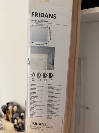 Estor FRIDANS opaco blanco IKEA