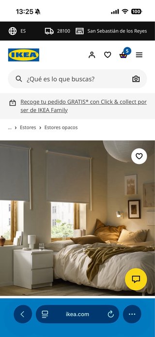 Estor FRIDANS opaco blanco IKEA
