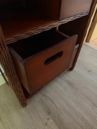 Mueble de entrada madera y bambú