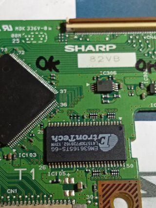 Placa T-CON LG 32LG3000 3969TP Sharp CPWBX
