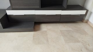Muebles modular salón madera gris