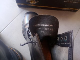 Dr. Martens Botas Negras 8 Ojales Talla 44