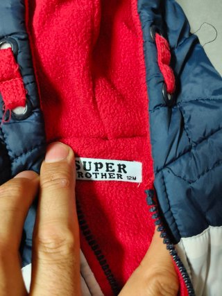 Piumino dmanicato bimbo 12 mesi Super B