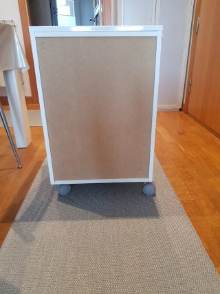 Cajonera 2 cajones blanca para cuarto de baño
