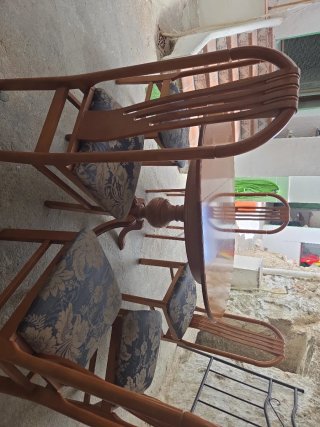 Mesa y 6 Sillas Comedor Madera