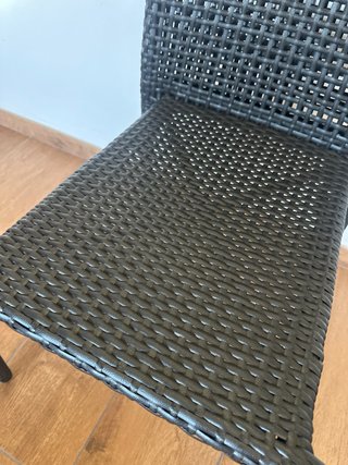 Silla de exterior negra